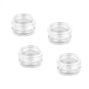 Leere Dose FYACCD Transparente Leer Döschen, 4 Stück Cremedose Mini
