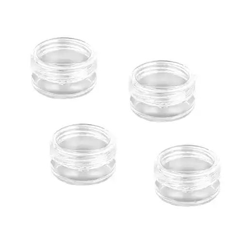 Leere Dose FYACCD Transparente Leer Döschen, 4 Stück Cremedose Mini