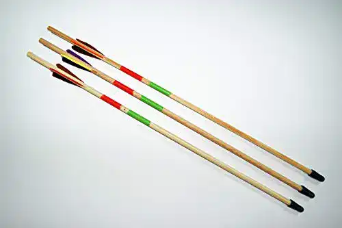 Holzpfeile Bärentöter Kindersportpfeile 53 cm 3 STK. Pfeile