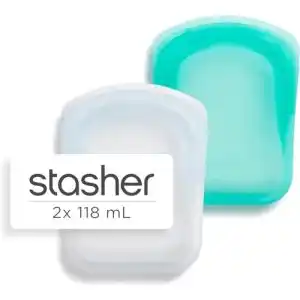 Silikonbeutel Stasher Pocket für Lebensmittel, Zip Beutel