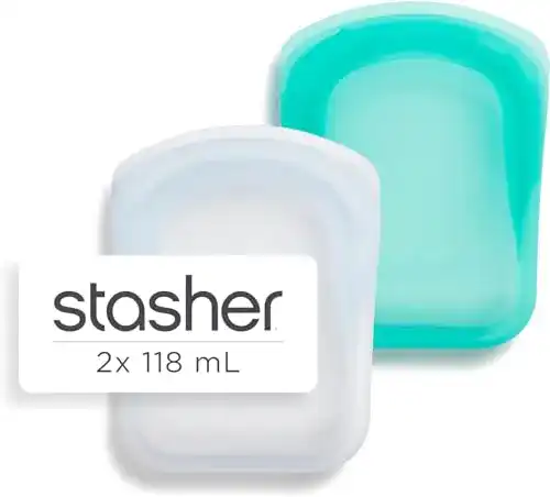 Silikonbeutel Stasher Pocket für Lebensmittel, Zip Beutel