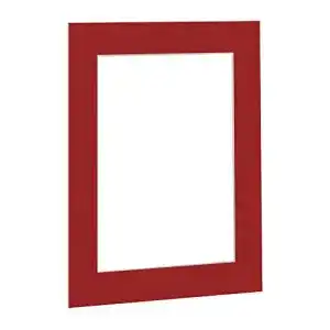 Passepartout Bildershop-24 Salsarot in 21×30 cm Außenmaß