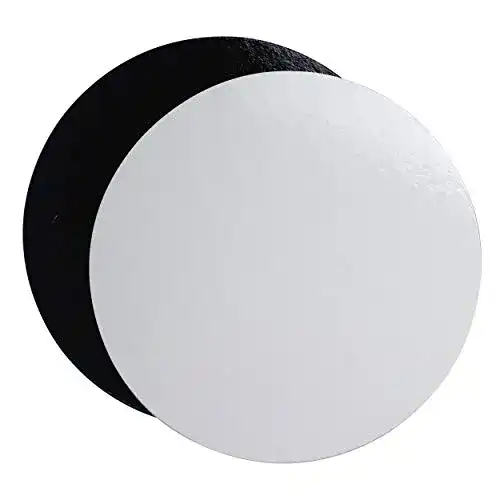 Cake Board Extiff EIN Set von 10 Stützen in Kartonfarben, 24 cm