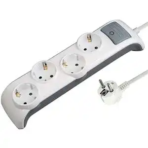 Steckdosenleiste mit Fußschalter Electraline 62505 Bridge 4-Fach
