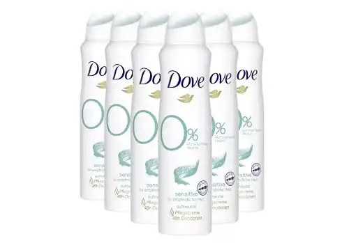 Deo ohne Aluminium und Alkohol Dove Deospray Sensitive 6er