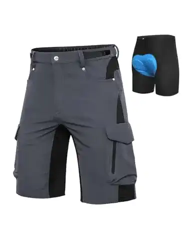 Fahrradhose Cycorld MTB Hose Herren mit Gepolstert, MTB Shorts