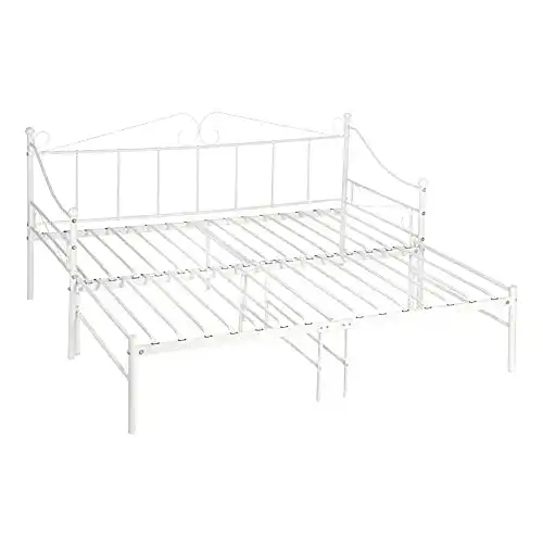 Tagesbett DORAFAIR Schlafsofa mit Ausziehbett in Metall