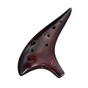 Okarina AWEF ‚Ocean Notes‘ , 12 Löcher, elegante Form, getöpfert