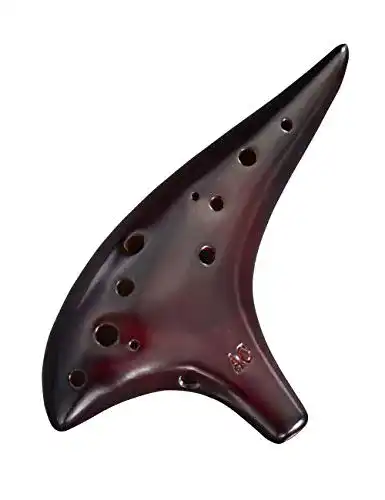 Okarina AWEF ‚Ocean Notes‘ , 12 Löcher, elegante Form, getöpfert