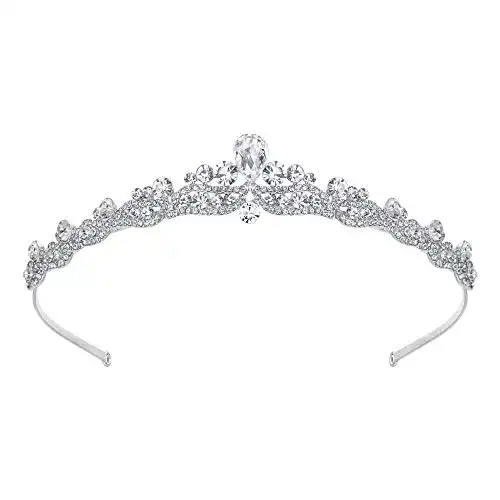 Tiara EVER FAITH ® österreichisch Kristall elegant Braut Vintage