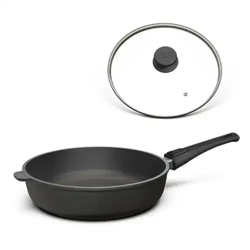 Emaille-Pfanne Hoffmann Aluguss Bratpfanne 28 cm Induktion