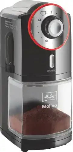 Kaffeemühle Melitta Molino, elektrisch, Scheibenmahlwerk