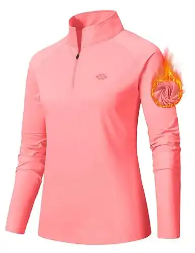Skipullover Damen AjezMax Damen Sportshirt Langarm 1/4