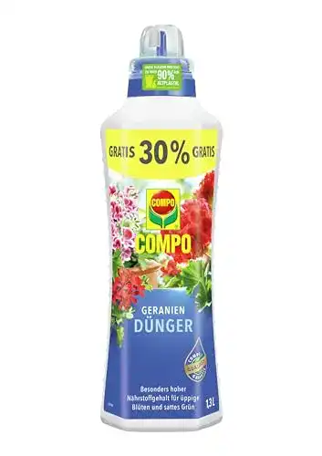 Geraniendünger Compo für Geranien Spezial-Flüssigdünger 1,3 Liter