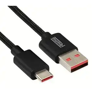 USB 2.0 auf USB-C mumbi Black Line USB Kabel USB A auf USB C