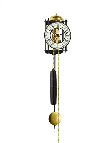 Pendeluhr Hermle Wanduhr, Schmiedeeisen, Schwarz