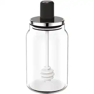 Honigglas XiaoShenLu Glas-Honigtopf mit Löffel transparent