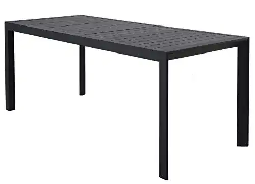 Gartentisch (Metall) Chicreat Ausziehbarer Gartentisch, Aluminium