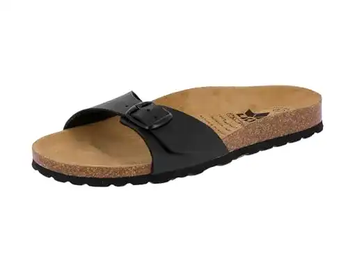 Pantoletten Damen Lico BIOLINE ONCE Pantoletten, Schwarz, 36 EU