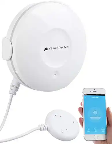 Wassermelder WLAN VisorTech Wassersensor: WLAN-Wassermelder