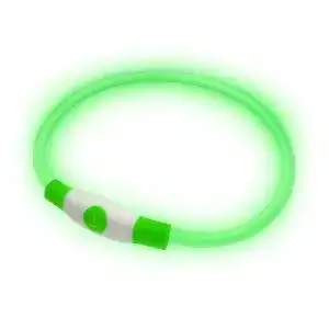 Leuchthalsband Hund PetSol LED Leuchthalsband, USB Aufladbar