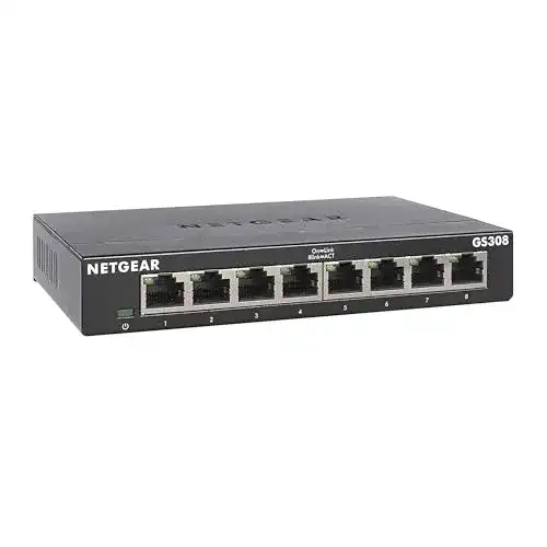 8-Port-Switch Netgear GS308 LAN Switch 8 Port Netzwerk Switch