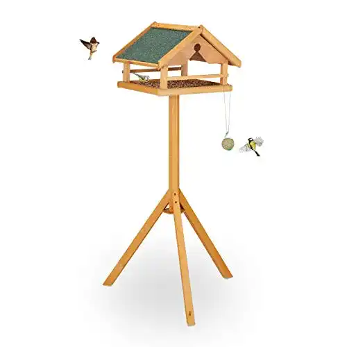 Vogelhaus groß Relaxdays Vogelfutterhaus mit Ständer, groß