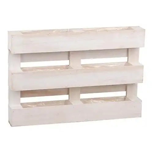 Holzpalette UNUS Deko Paletten Pflanzkasten, Blumenkasten Wanddeko