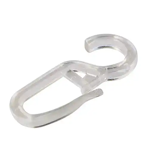 Gardinenhaken DELFRA 100 Überklipshaken 10mm glasklar