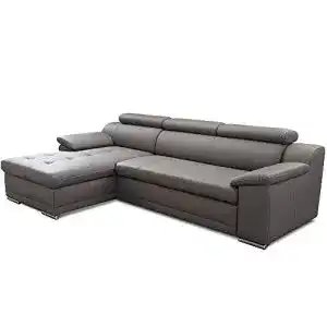 Sofa CAVADORE Eck Aniamo, Leder in L-Form