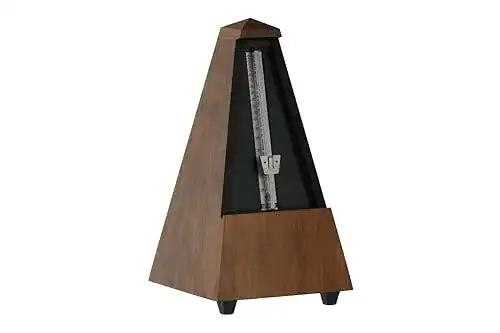Metronom Wittner Taktell Pyramidenform Holzgehäuse mit Glocke