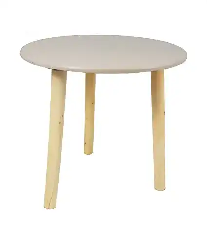 Beistelltisch Spetebo Deko Holz Tisch 30×30 cm, Taupe