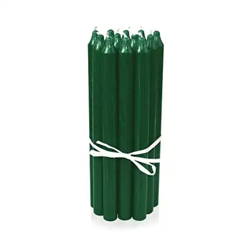 Stabkerzen LUMELY dänische Premium Grün, 12er Pack, 29cm