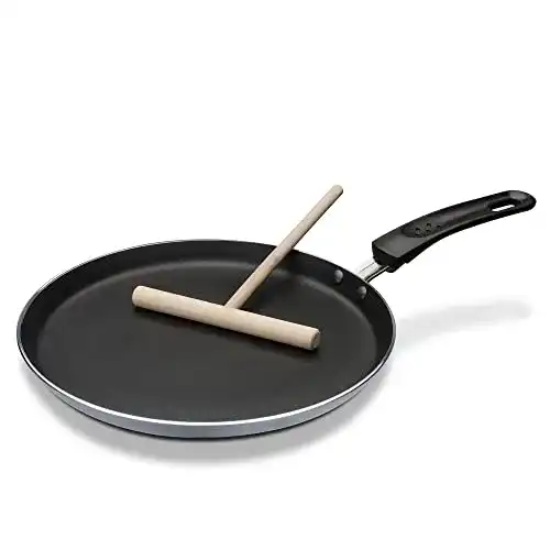 GSW-Pfanne GSW grau/schwarz 456722 Aluminium Crepe-Pfanne