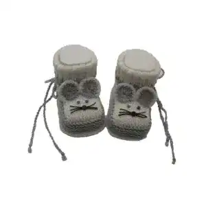 Babyschuhe gestrickt Rosi’s Sockenreich Babystiefel, Mäusekind