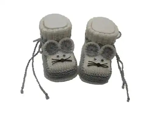 Babyschuhe gestrickt Rosi’s Sockenreich Babystiefel, Mäusekind