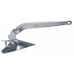 Pflugscharanker Yacht Steel Edelstahl , hochglanzpoliert, 12kg