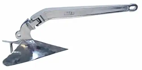 Pflugscharanker Yacht Steel Edelstahl , hochglanzpoliert, 12kg