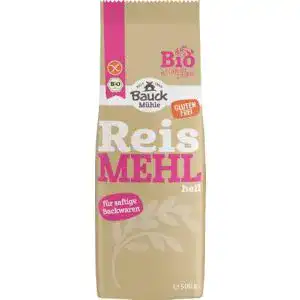 Reismehl Bauckhof hell glutenfrei Bio (6 x 500 gr)