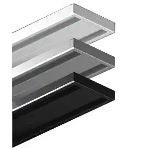Gardinenschiene Garduna 300cm, Weiss, Aluminium 1- o. 2-läufig
