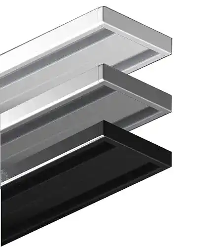 Gardinenschiene Garduna 300cm, Weiss, Aluminium 1- o. 2-läufig