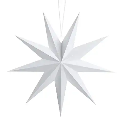 Faltstern AdoN 3 Pcs Weihnachten, 30 cm 9 Zacken Papiersterne