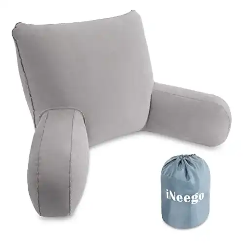 Lesekissen iNeego Lendenkissen mit Armlehnen, Aufblasbar