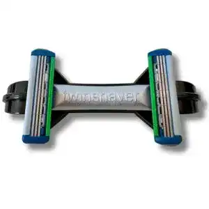 Körperrasierer twinshaver Glatzen Rasierer + 4 Ersatzklingen