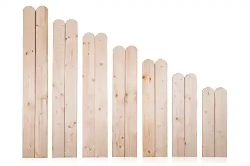Zaunlatten AZZAP 100cm 15 Stück Holzzaun Holz Zaun Brett