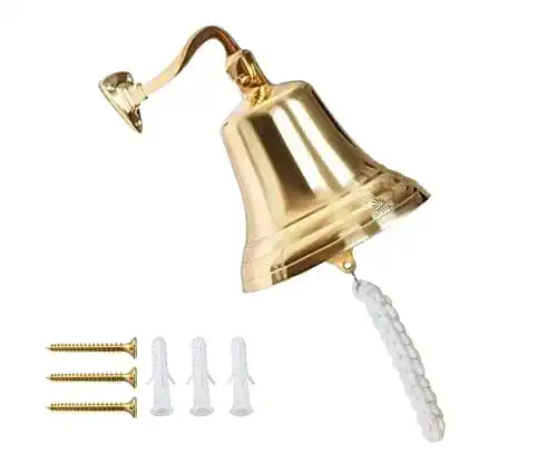 Messingglocke ARSUK Schiffsglocke Türklingel Messing Wand Tür