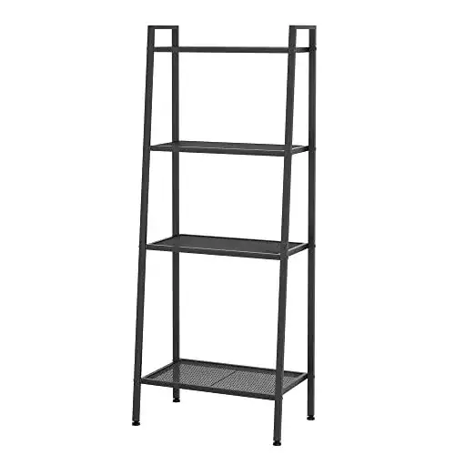 Metallregal 4-stufig, Metall, freistehendes Regal 60 x 35 x 147 cm