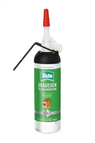 Dichtmasse Sista DRAUSSEN Füllen & Ausbessern, transparenter Polymer