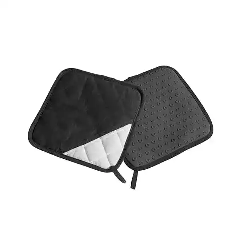 Topflappen Lurch 70091 Untersetzer 2er Set, Platin Silikon
