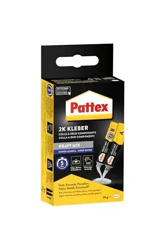 2-Komponenten-Kleber Pattex Kraft-Mix Extrem Schnell, extrem schnell härtender